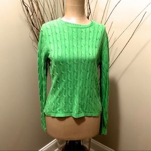 Polo Jeans Company green knit sweater